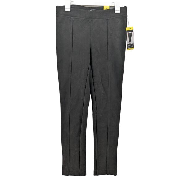 Andrew Marc Faux Suede Dress Pants S Super Soft Stretch Mid Rise Slim Fit‎ Work - Picture 12 of 14